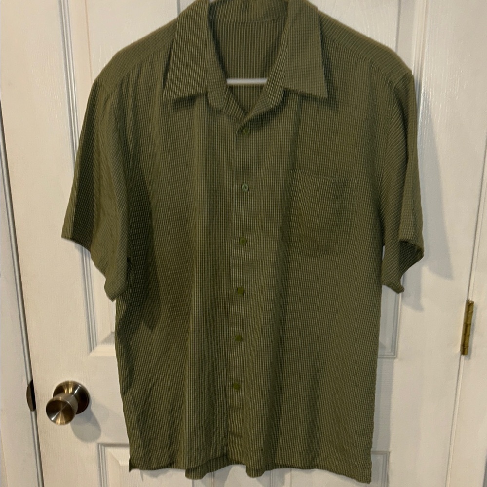 Men's Green Checkered Shirt